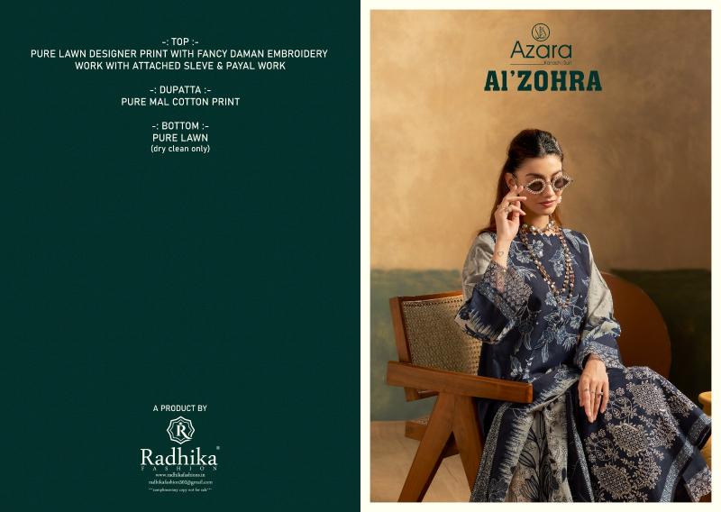Azara al zohra brand dress materials wholesale dealers          